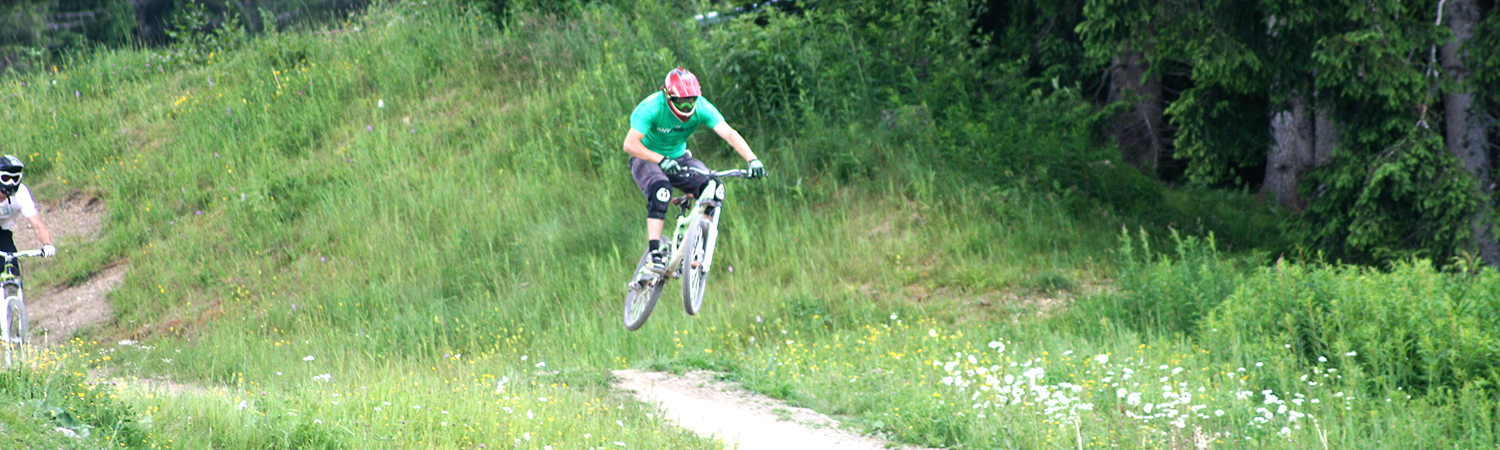 Mountain Biker in Les Gets